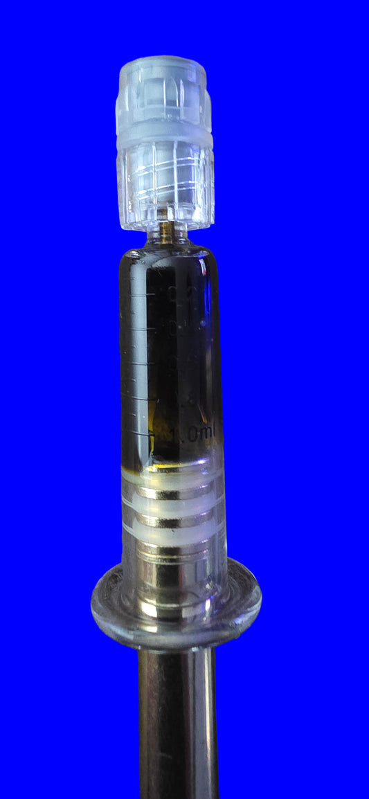 OSH Full spectrum RSO...     all in house, a true mix of all our strains wrapped up in this awesome 1g glass syringe.